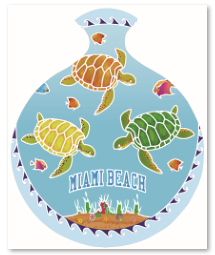 Ceramic lace octagonal coaster