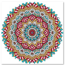 Ceramic circular gear-shaped refrigerator sticker