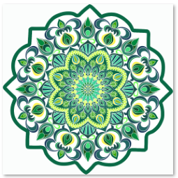 Ceramic lace octagonal coaster