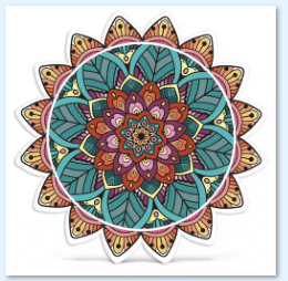 Ceramic sunflower-shaped coasters