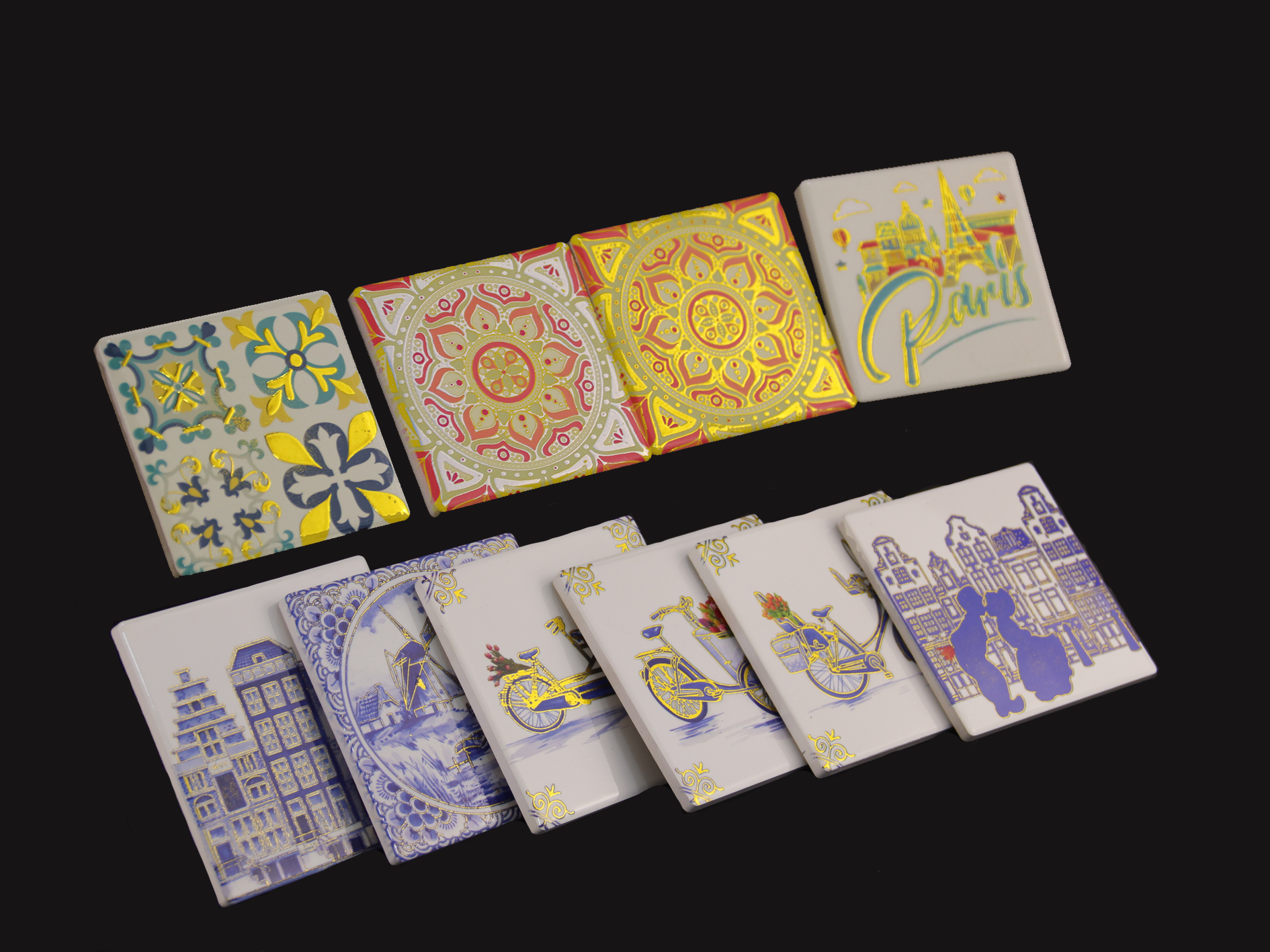 天天红工艺-餐垫杯垫系列 方形（Square placemat coaster series）